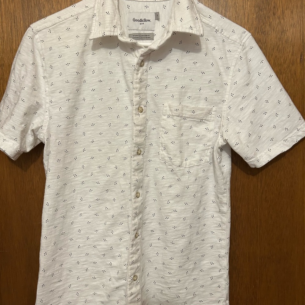 Goodfellow & Co White Casual Button Down Shirt